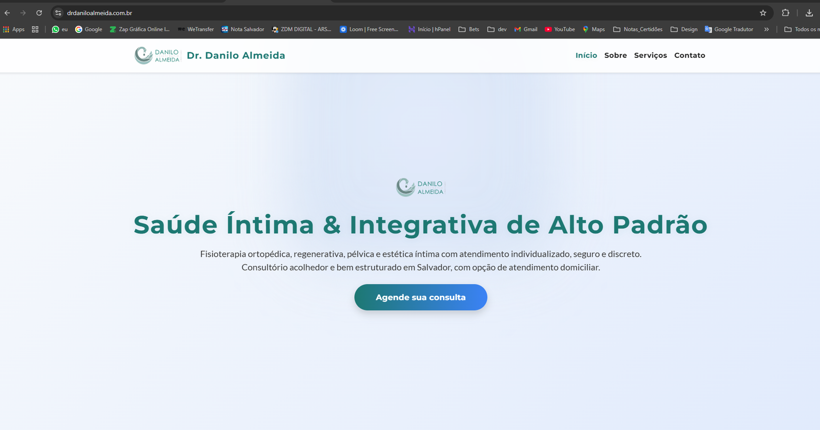 Landing Page Dr. Danilo Almeida - Fisioterapia Especializada
